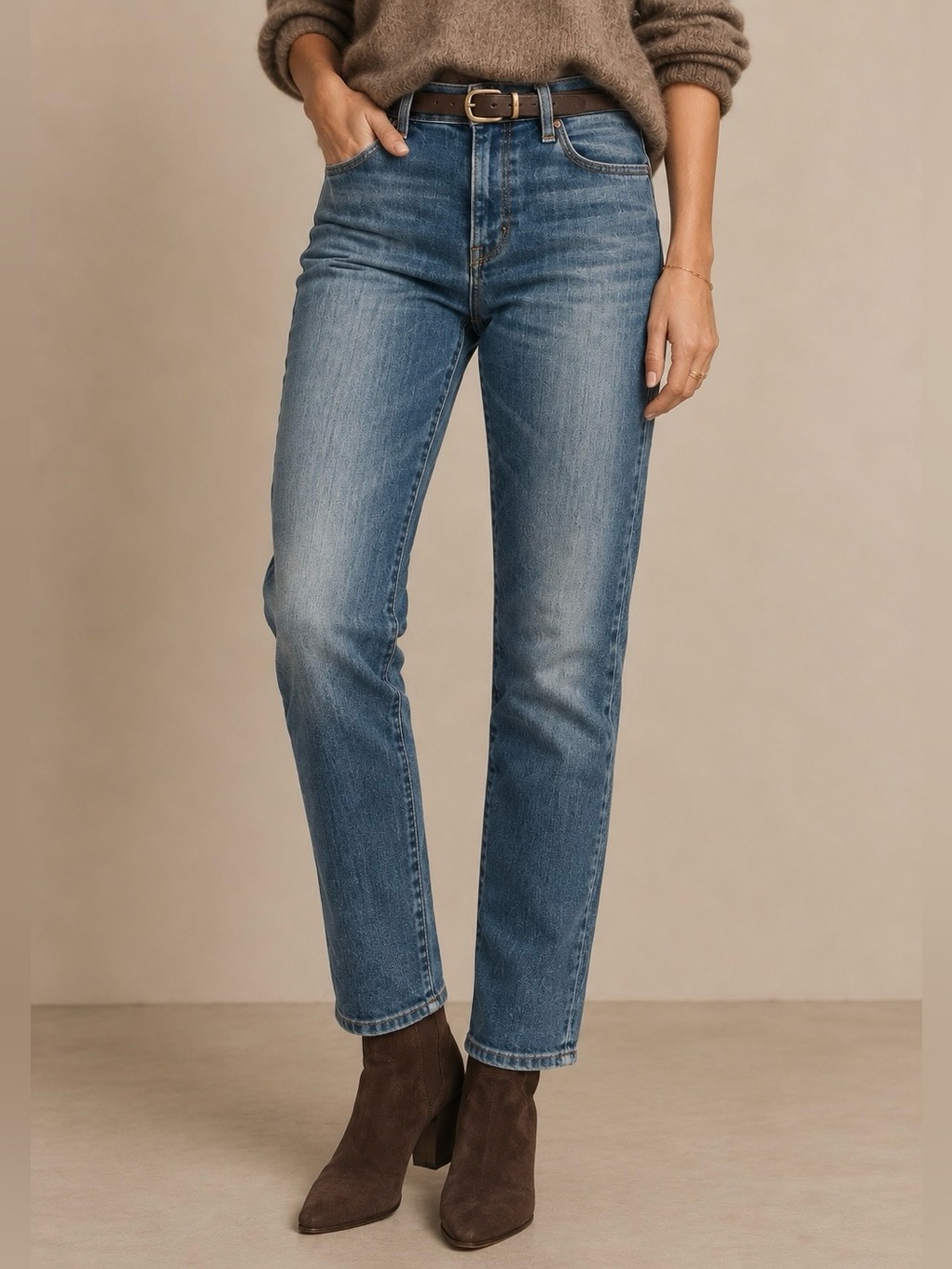 FRAME Le Garçon Berkeley Square Slim Boyfriend Jeans - Size 27